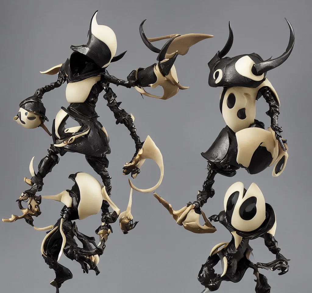 Prompt: resin figure hollow knight