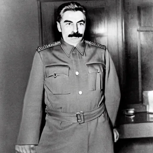 Image similar to Joseph Stalin dressed like a femboy