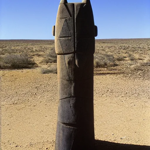 Image similar to totem in a desert, carus, carl gustav