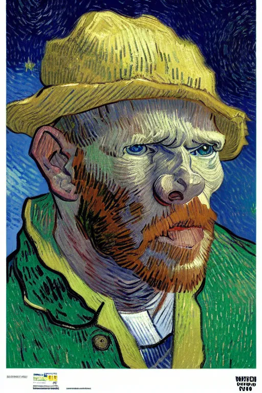Prompt: vincent van gogh Wearing hippo costume, zx spectrum color palette, anatomy, only two hands, highly detailed, digital painting, artstation, concept art, smooth, sharp focus, illustration, Unreal Engine 5, 8K, art by art by artgerm and greg rutkowski and edgar maxence