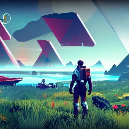 Prompt: No Mans Sky, game, Sean Murray