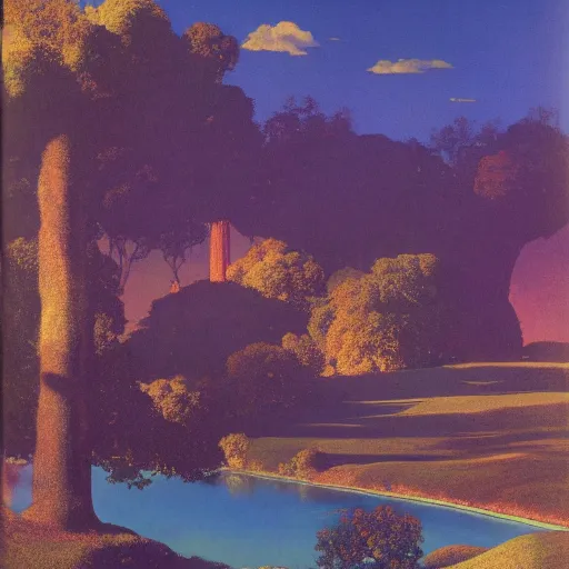 Prompt: ad nybMaxfield Parrish