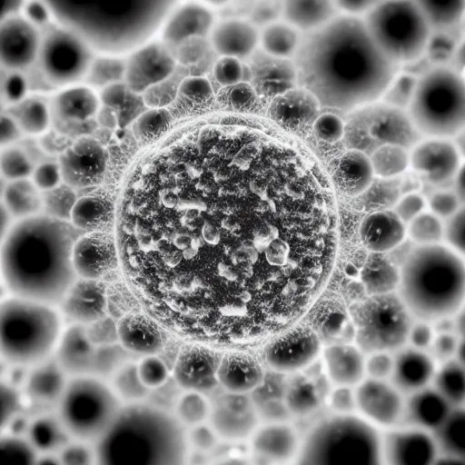 Image similar to macro photography of a virus looking like boris johnson