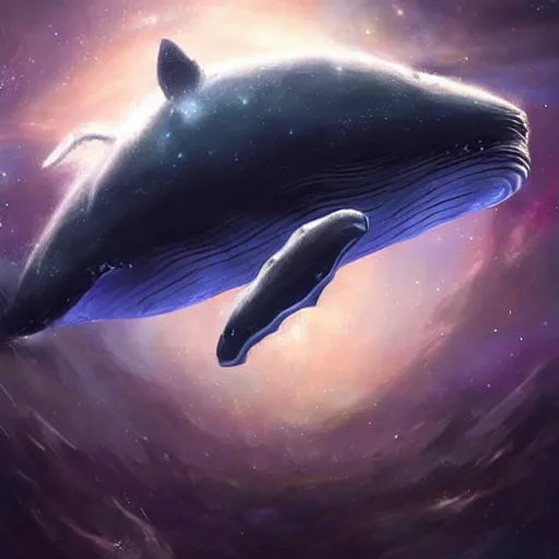 Prompt: space magical whale having multiple eyes, eyes!, eyes!, eyes!, eyes!, eyes!, eyes, galaxy whale, epic fantasy style art, galaxy theme, by Greg Rutkowski, hearthstone style art, 99% artistic