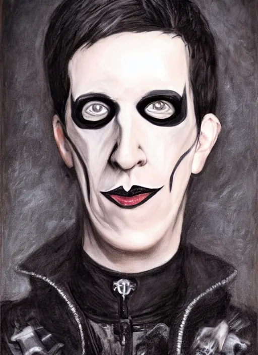 Image similar to hyper realistic portrait of tobias forge