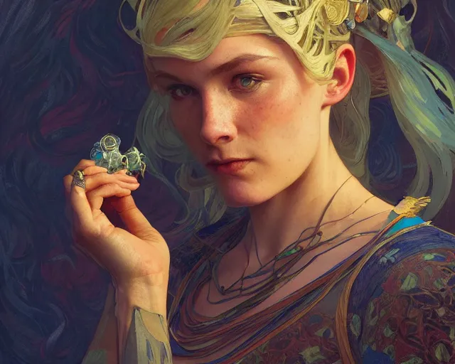 Image similar to photography of cuno amiet, deep focus, d & d, fantasy, intricate, elegant, highly detailed, digital painting, artstation, concept art, matte, sharp focus, illustration, hearthstone, art by artgerm and greg rutkowski and alphonse mucha