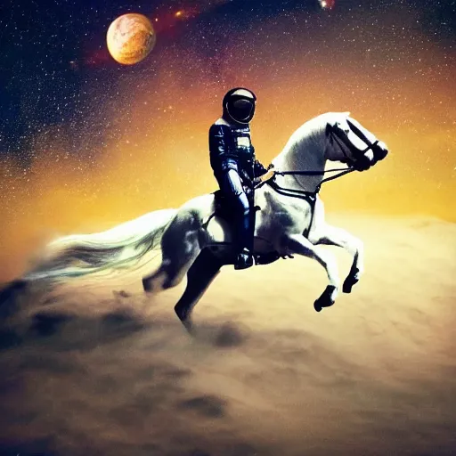 Prompt: <photograph accurate=true quality=very-high>an astronaut riding a horse</photograph>