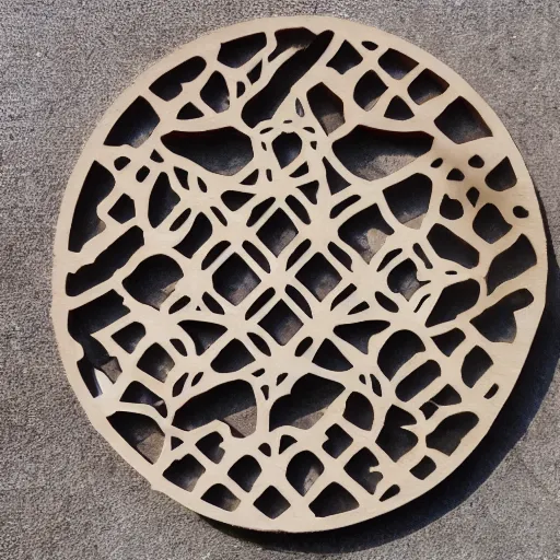 Image similar to layered lasercut wood