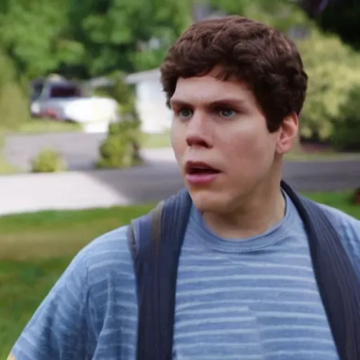 Image similar to Live Action Still of Jerma in Superbad, real life, hyperrealistic, ultra realistic, realistic, highly detailed, epic, HD quality, 8k resolution, body and headshot, film still