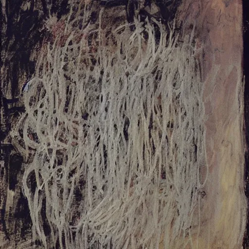 Prompt: ugly handwriting, painting by Cy Twombly