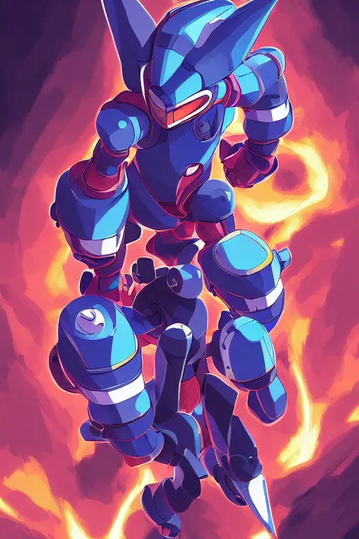 Image similar to robot ninja mask helmet megaman x zero rockman 2 0 2 2 switch game boss legacy collection fanart artsation, art gta 5 comics, behance hd by jesper ejsing, by rhads, makoto shinkai and lois van baarle, ilya kuvshinov, rossdraws global illumination ray tracing