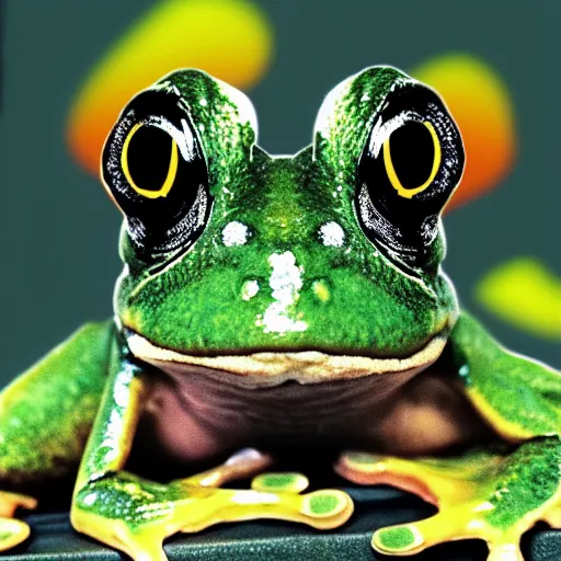 Prompt: obama frog