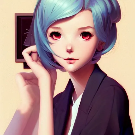 Prompt: a beautiful slim depressed preppy girl, art by ilya kuvshinov and lois van baarle and ross tran and range murata and artgerm and andy warhol, norman rockwell, photograph realism, highly detailed, intricate, sharp focus, mystical trending on artstation hq, deviantart, pinterest, unreal engine 5, 4 k uhd image