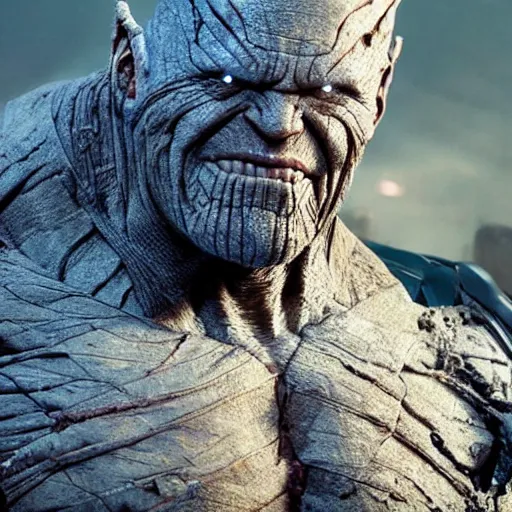 Prompt: photo of mummified thanos