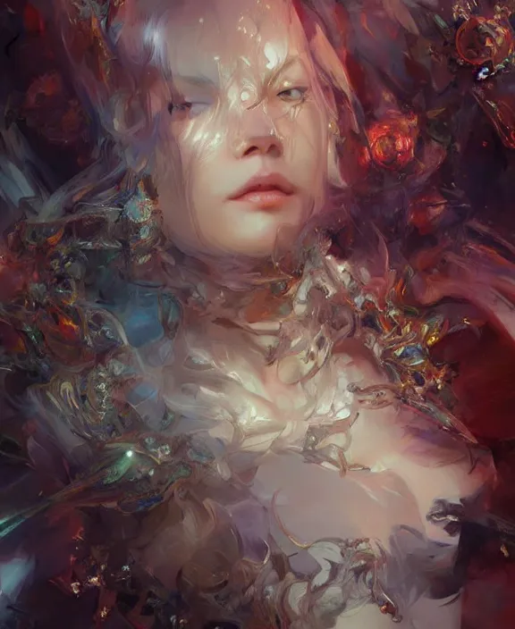 Image similar to dead inside, fantasy, intricate, elegant, highly detailed, vivid color, digital painting, artstation, concept art, art by artgerm and and ruan jia