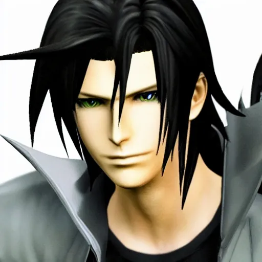 Image similar to squall from final fantasy viii, advent children still