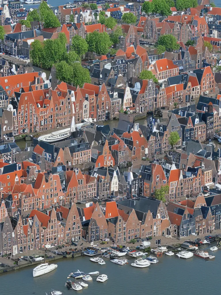 Image similar to A harbour view of de Hoofdtoren in the city of Hoorn in the Netherlands