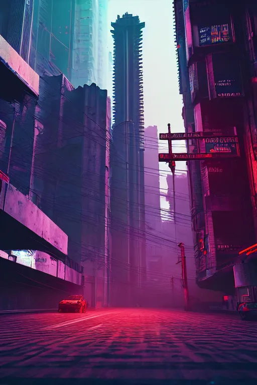 Prompt: high quality 3 d render cyberpunk mumbai, daytime, highly detailed, cinematic smooth unreal engine, lee madgwick & liam wong, dramatic light, long shot, low angle, uhd 8 k, sharp focus