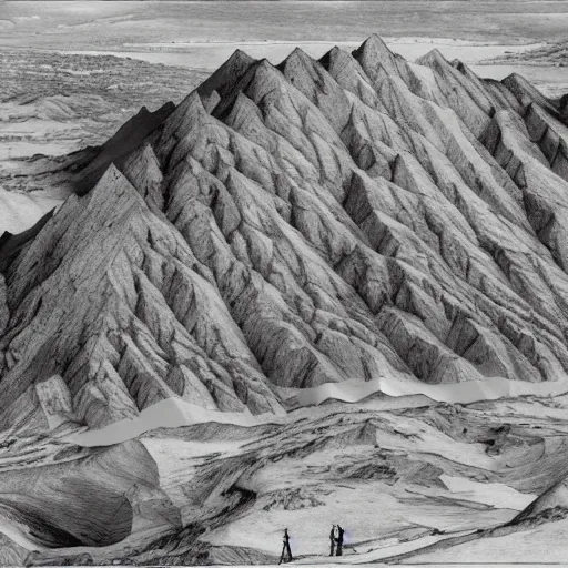Image similar to data scientist receives model artifacts on mount sinai, biblical, dramatic, insanely detailed, bpixiv