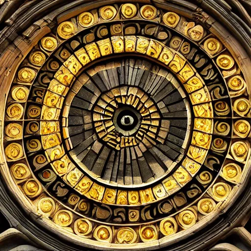 Image similar to ornate symmetrical spiral cathedral window with stonework, very beautiful, photograph, high definition