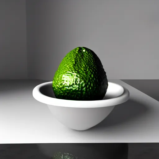 Image similar to : avocado shaped toilet, cinematic lighting, hyper - realistic, detailed, marcel duchamp, render by c 4 d octane, unreal engine, 8 k 3 d render