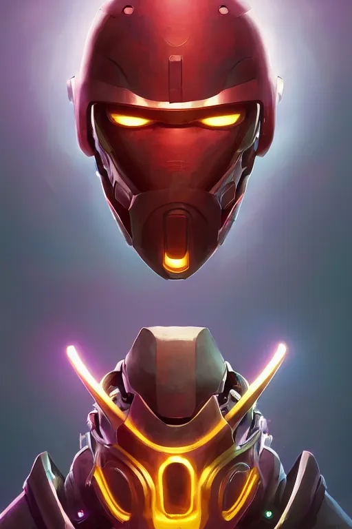 Image similar to epic mask helmet robot ninja portrait stylized as fornite style game design fanart by concept artist gervasio canda, behance hd by jesper ejsing, by rhads, makoto shinkai and lois van baarle, ilya kuvshinov, rossdraws global illumination radiating a glowing aura global illumination ray tracing hdr render in unreal engine 5