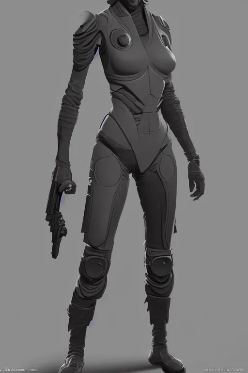 Image similar to a sci fi female character, highly detailed, digital painting, artstation, concept art, smooth, sharp focus, illustration, Unreal Engine 5, 8K, art by Ralph McQuarrie and Micheal Whelan