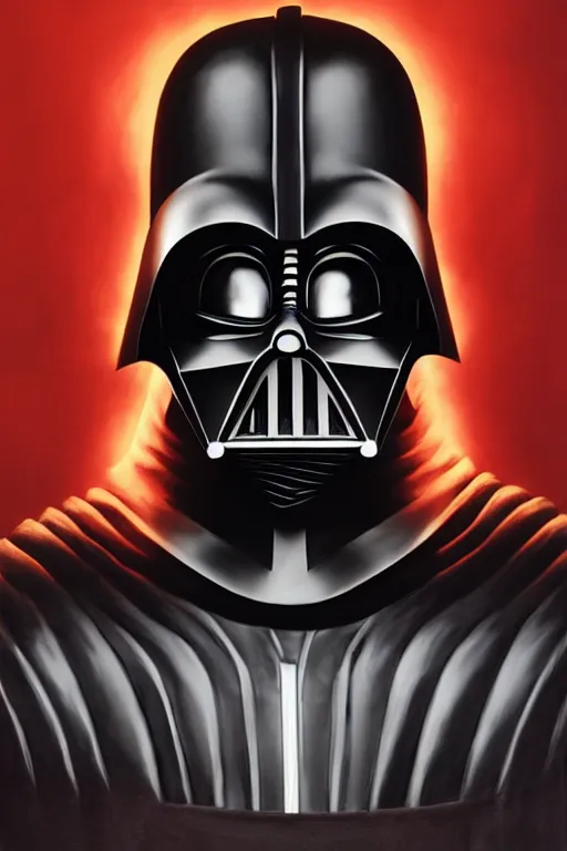 Prompt: portrait of Olaf Scholtz as Darth Vader by artgerm and Craig Mullins, James Jean, Andrey Ryabovichev, Mark Simonetti and Peter Morbacher 16k