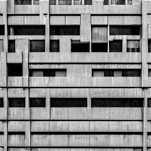 Image similar to a brutalist building made of fabric