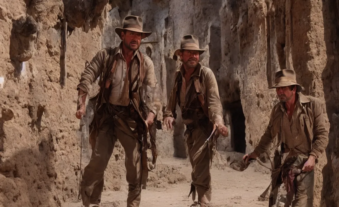 Prompt: Just 1 single human by name Indiana Jones in Marrakesh omg, dynamic dramatic shot, cinematic angle, 8k quality, award winning photograph.