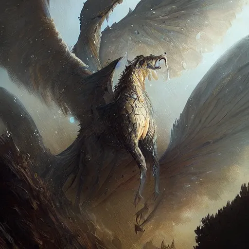 Image similar to a beautiful new creature from folklore, clear detailed view. ethereal fantasy art by greg rutkowski