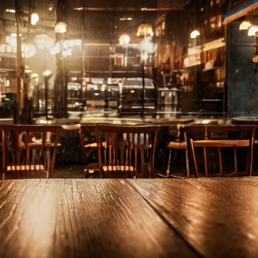 Prompt: sitting alone in a cafe in a rainy victorian city, 8k, ultrarealistic, ultra hd, gloomy, photorealistic, gorgeous lighting, award winning photo