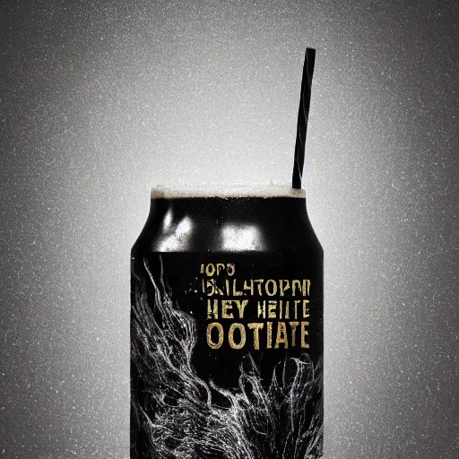 Image similar to hop cone juice, new england ipa, highly detailed silver nitrate photo, light gold accents, smoky bar, black and white, intricate complexity, horror, trending on art station, photoreal, 8 k, octane render