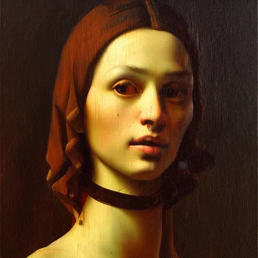 Image similar to a, dmitry spiros, leonardo da vinci, jacques - louis david, johannes vermeer, 8 k, wide angle, trending on artstation,