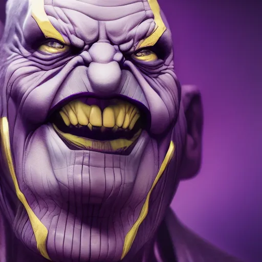 Prompt: Thanos is The Joker, hyperdetailed, artstation, cgsociety, 8k