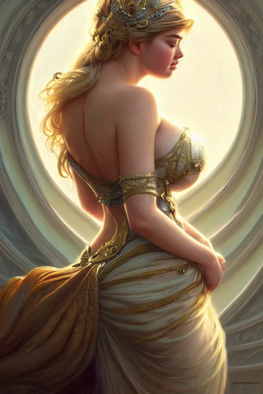 Prompt: kate upton as a princess, fantasy, intricate, elegant, highly detailed, digital painting, artstation, concept art, matte, sharp focus, illustration, art by artgerm and greg rutkowski and alphonse mucha