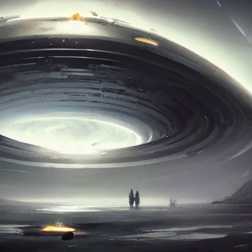 Image similar to black hole by greg rutkowski