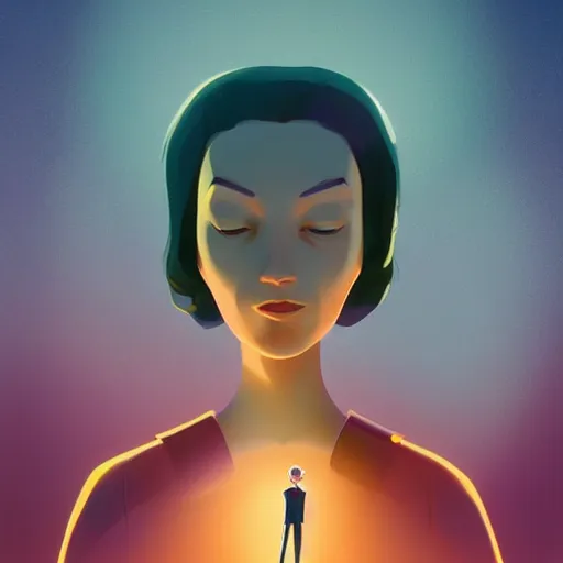 Prompt: face icon stylized minimalist the day the earth stood still 1 9 5 1, loftis, cory behance hd by jesper ejsing, by rhads, makoto shinkai and lois van baarle, ilya kuvshinov, rossdraws global illumination