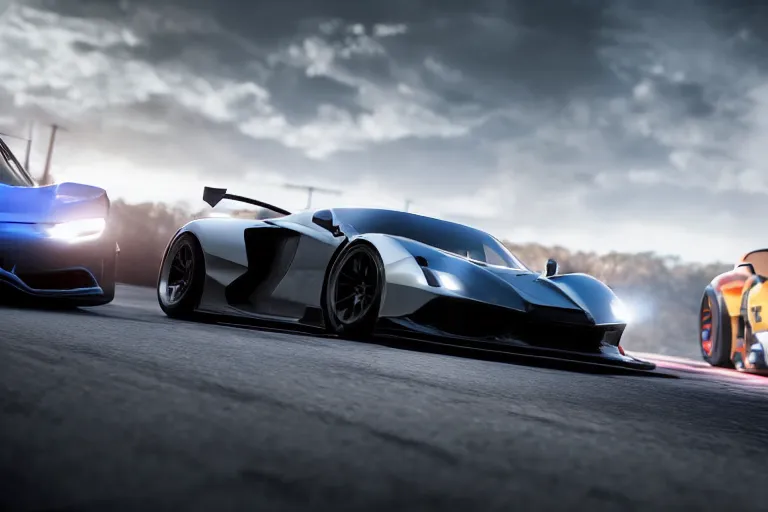 Image similar to photo wallpaper sport car gran turismo 7 forza horizon need for speed fast and furious 5 unreal engine supercar hypercar game concept car octane render, 4 khd 2 0 2 2 3 d cgi rtx style chrome reflexion global illumination ray tracing hdr arstation pixar and disney unreal