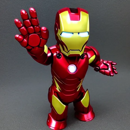 Image similar to ironman toy made of chocolate