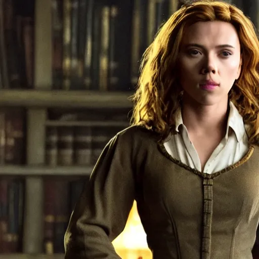 Prompt: scarlett johansson as hermione granger