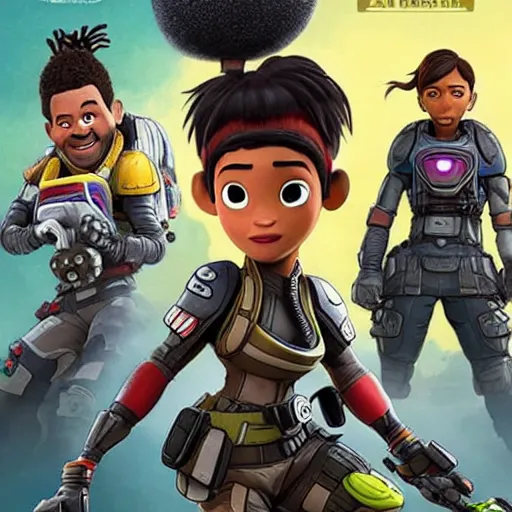 Image similar to apex legends pixar movie