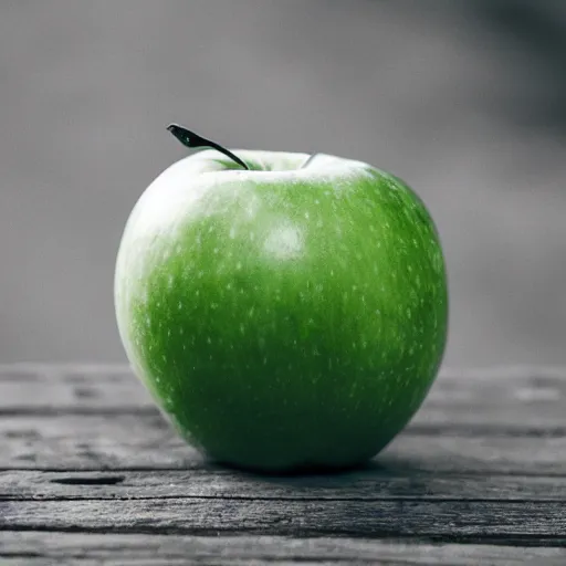 Prompt: a beautiful photo of a green apple, Ilford XP2S