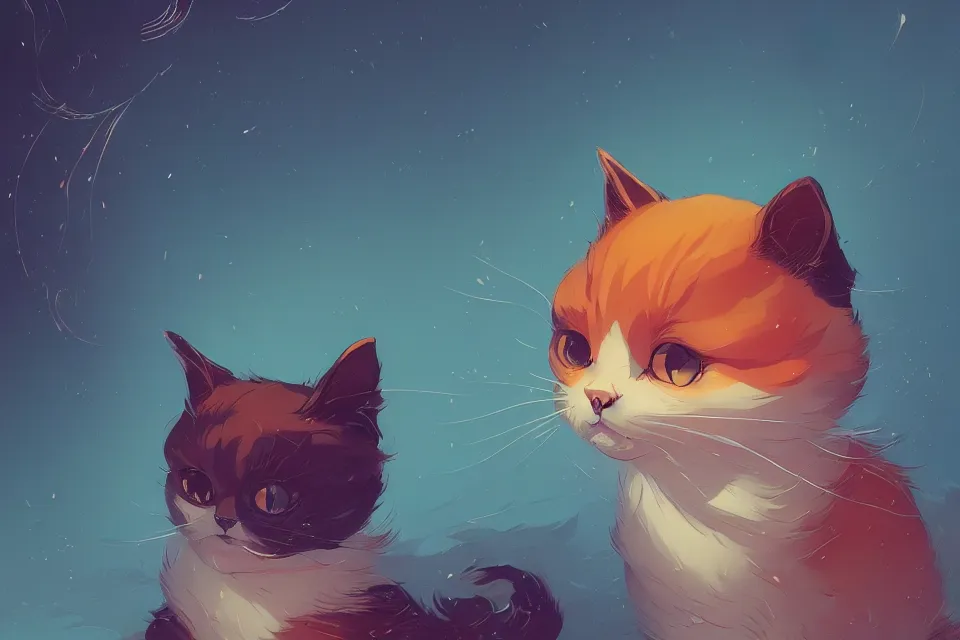 Image similar to beautiful render of cute cat, by victo ngai and andreas rocha and greg rutkowski, trending on artstation, unreal engine, 8 k hd wallpaperjpeg artifact, blur, artfact