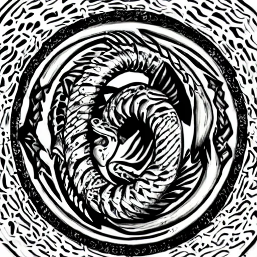 Prompt: ouroboros, full hd