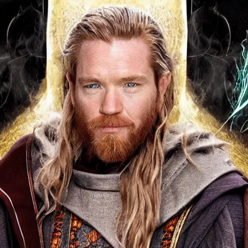Prompt: ewan McGreggor as a wizard in wizard robes and a wizard hat