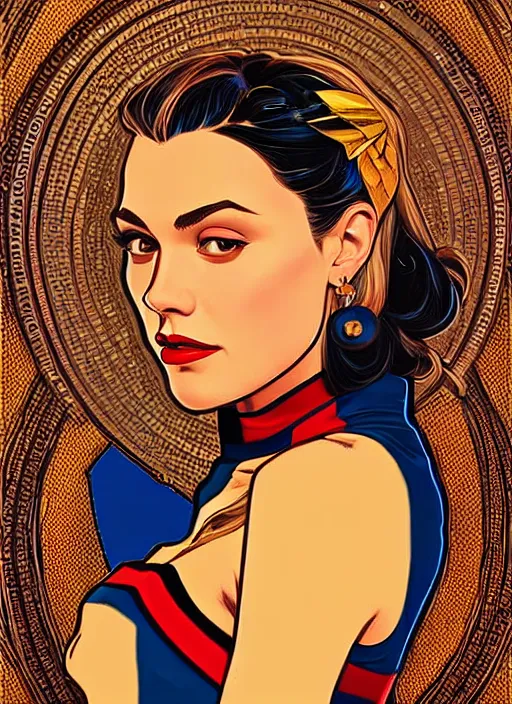 Prompt: oil portrait of betty cooper with veronica lodge, intricate, elegant, highly detailed, lighting, painting, artstation, smooth, illustration, art by greg rutowski and alphonse mucha