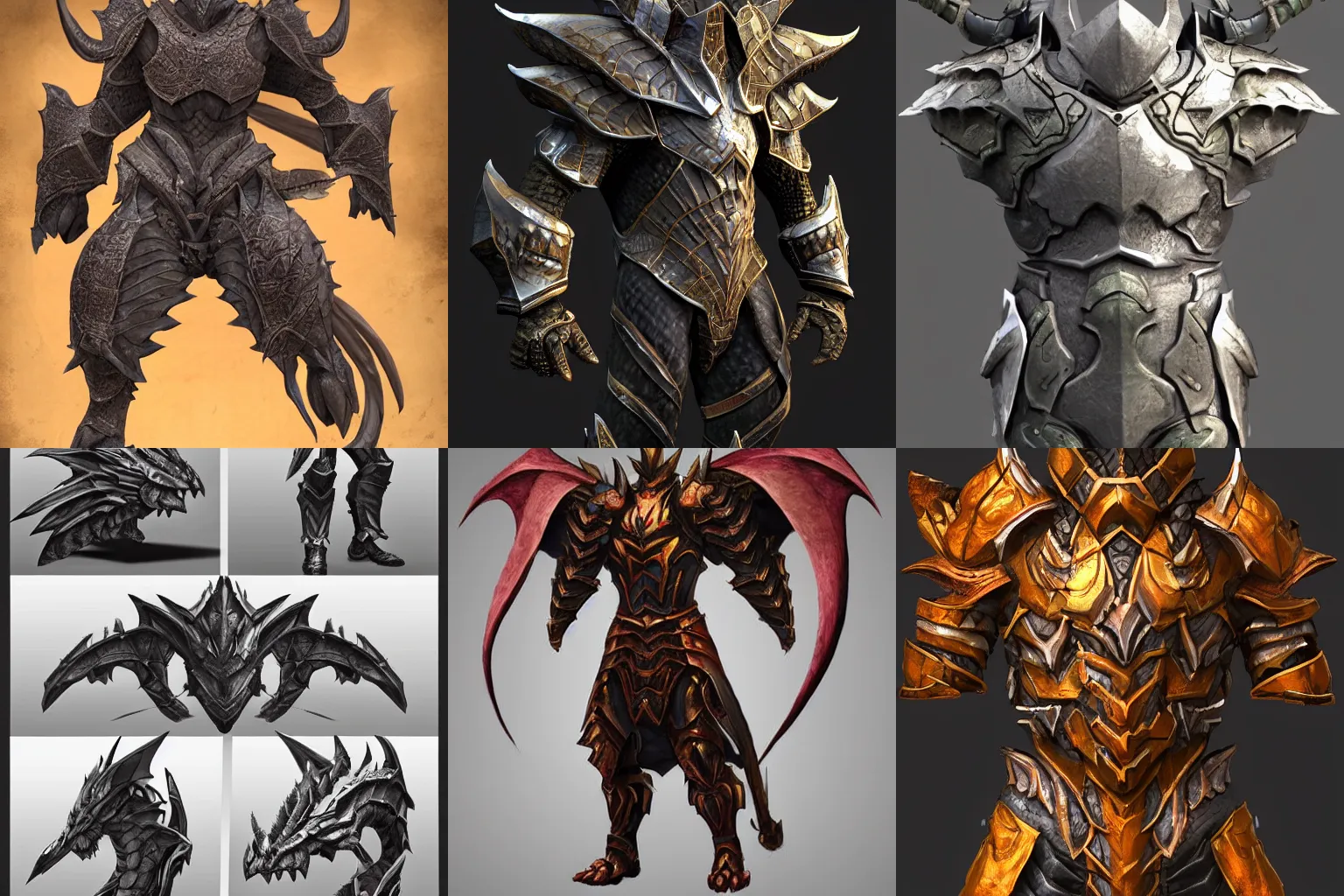 Prompt: dragon ancient armor, trending on artstation.