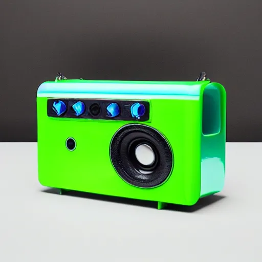 Prompt: oozing slime boombox