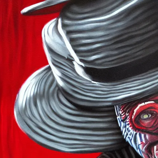 Image similar to Freddy Kruger painting 4k detail